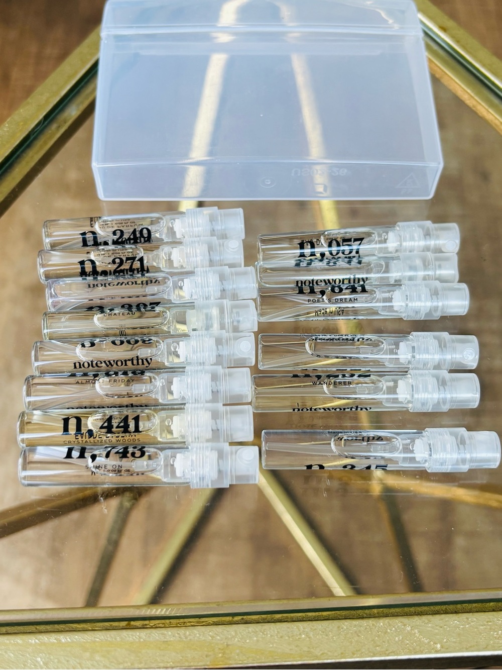 Noteworthy Perfume Sample Set (14) spray bottles
